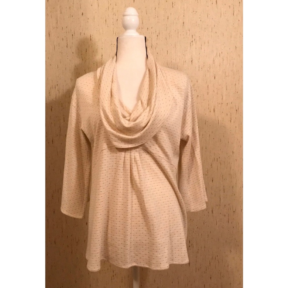 Sean by Sean Combs pin dot cowl neck top